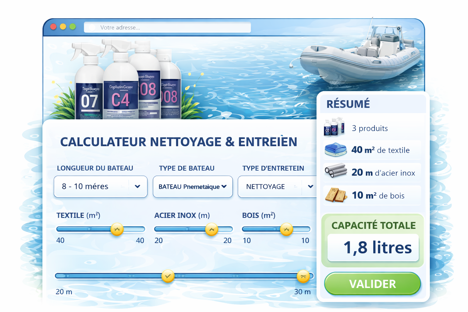CALCULEZ VOS BESOINS EN PRODUITS DE NETTOYAGE ET ENTRETIEN
