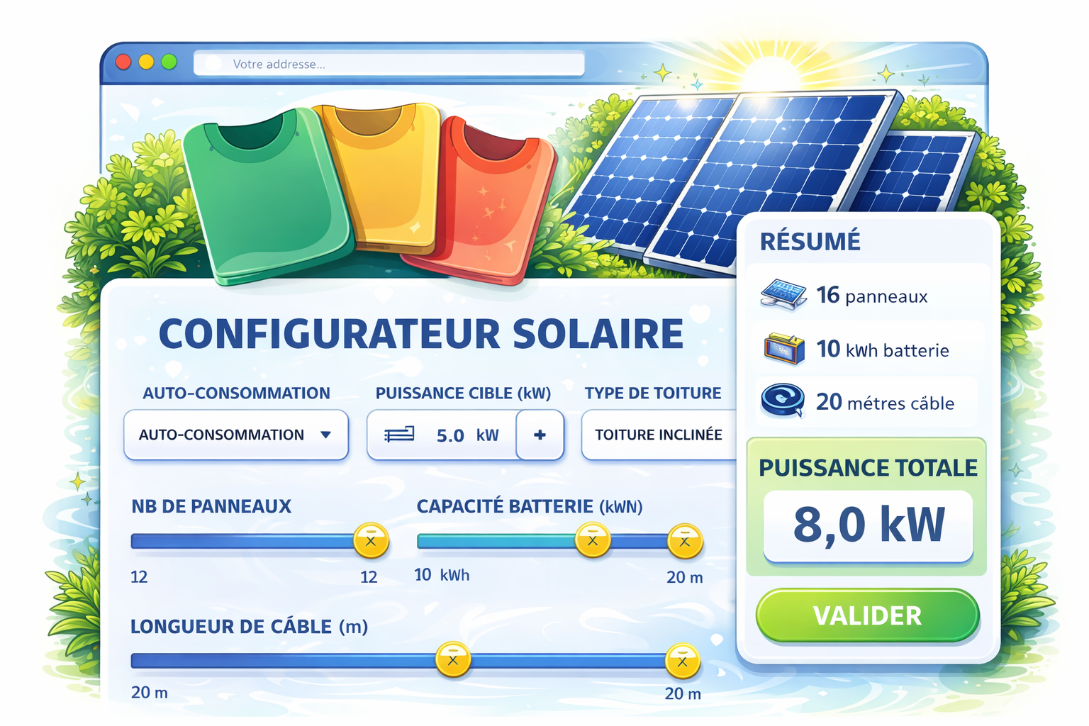 Configurateur solaire