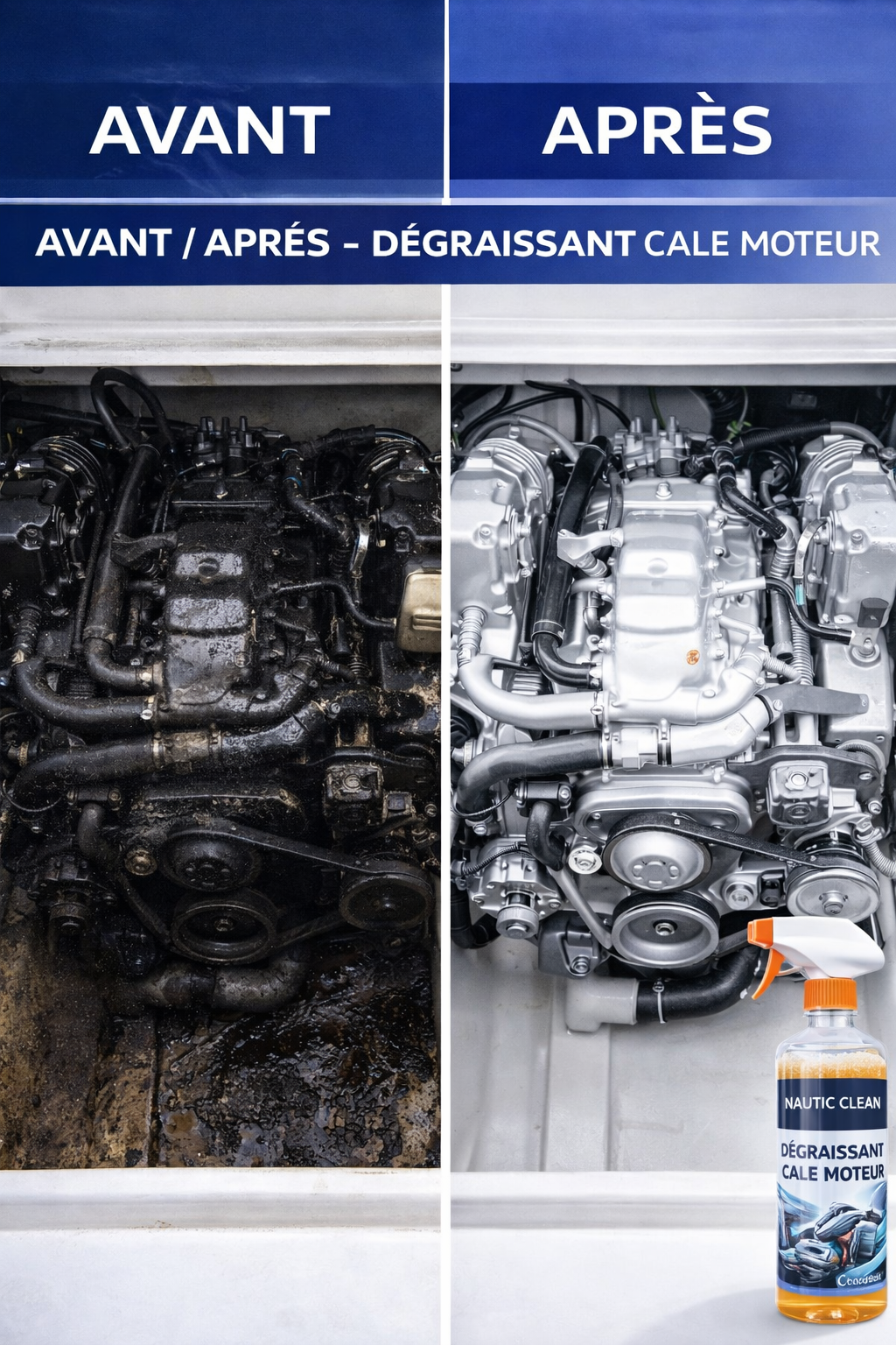 Nautic Clean 16 Degraissant cales et moteurs 5L
