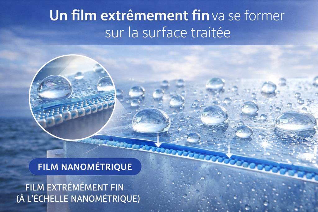 Nautic Clean 25 traitement hydrophobe pour vitrage 750ML