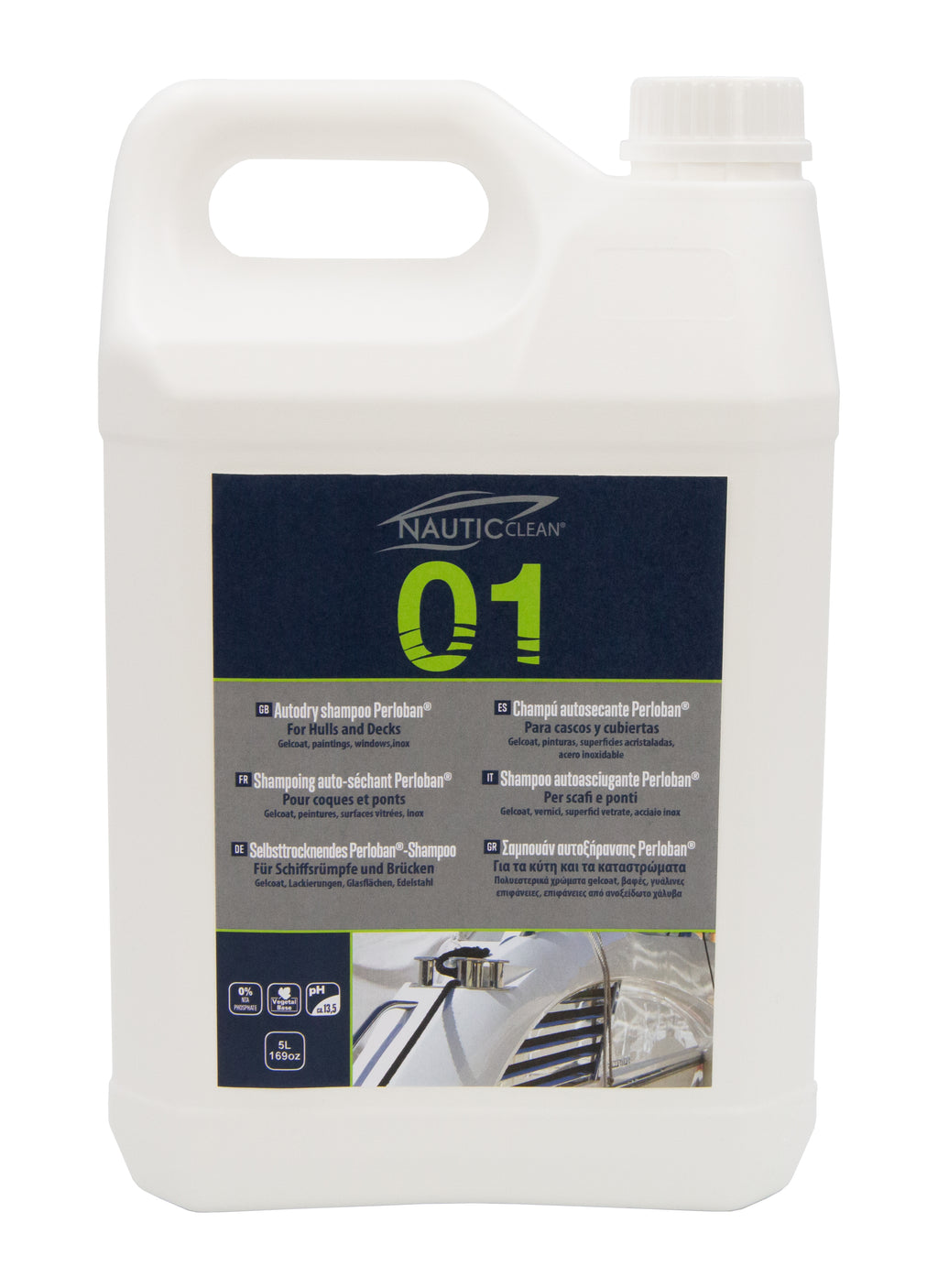 Nautic Clean 01 Shampoing auto-séchant 5L