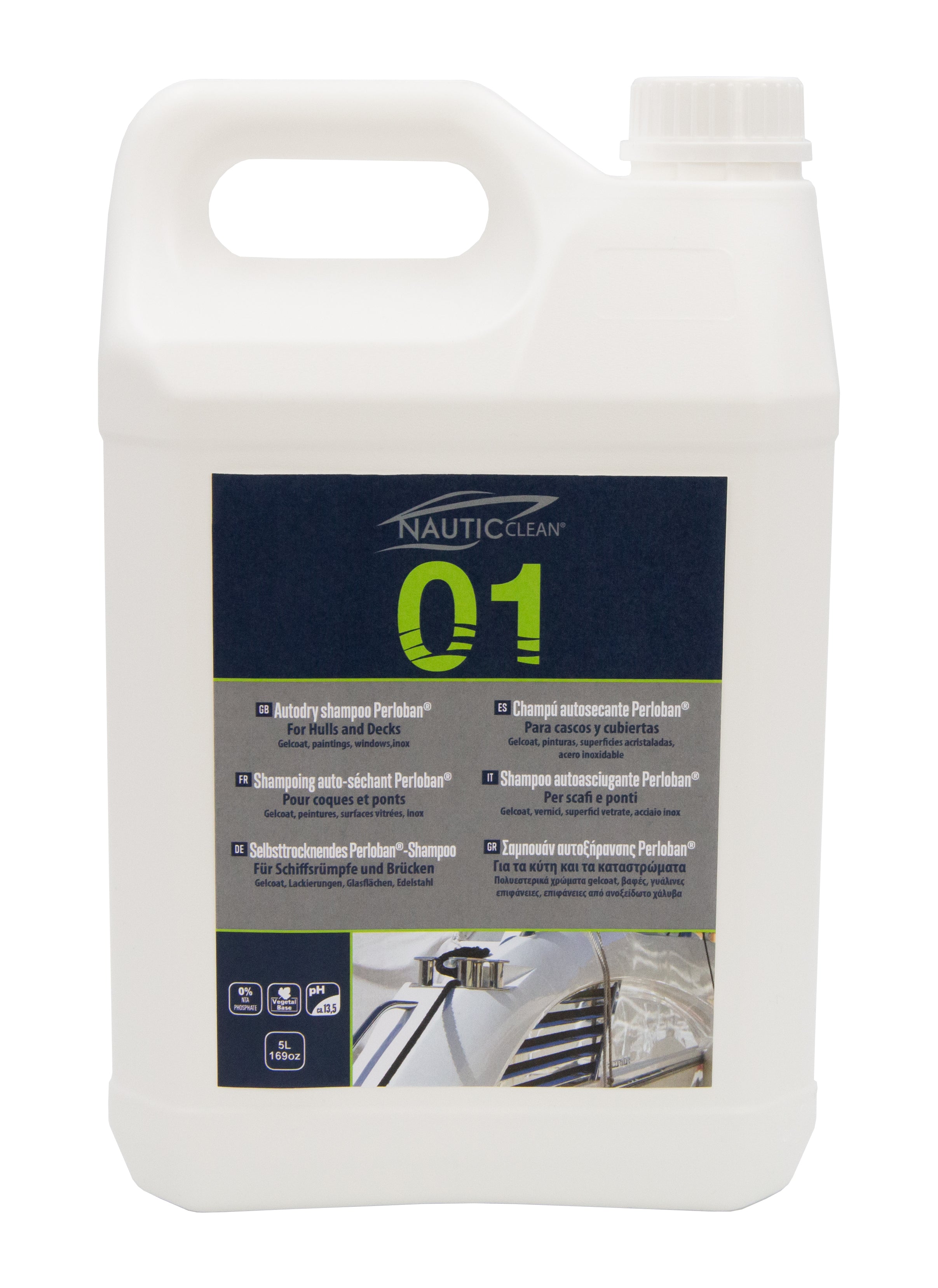 Nautic Clean 01 Shampoing auto-séchant 5L