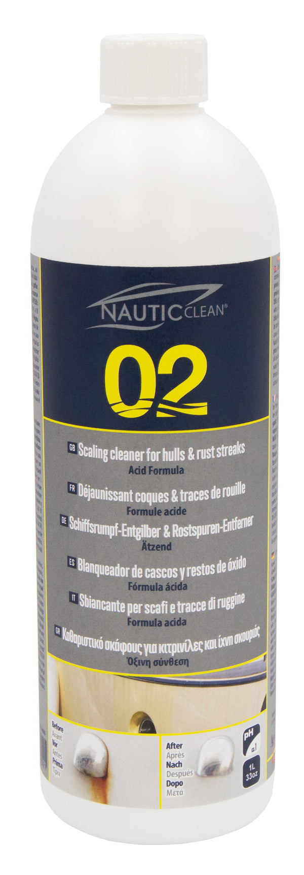 Nautic Clean 02 déjaunissant coque 1 L