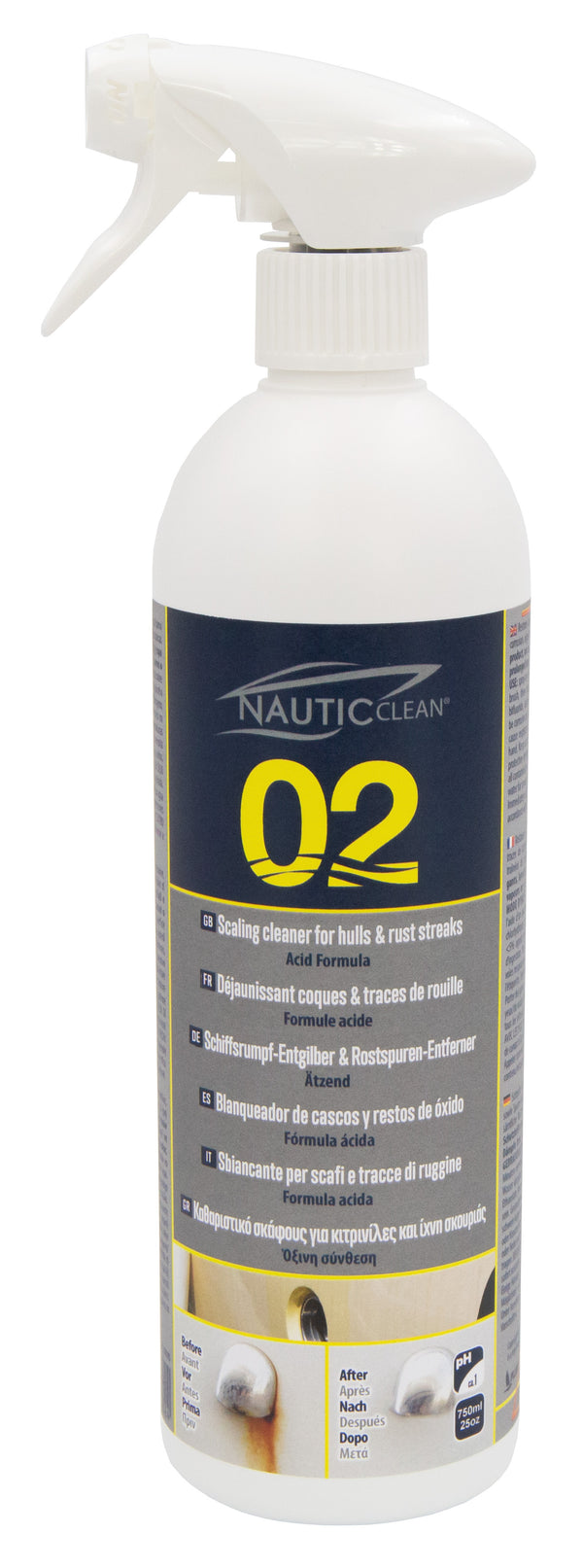 Nautic Clean 02 Déjaunissant coque 750ML