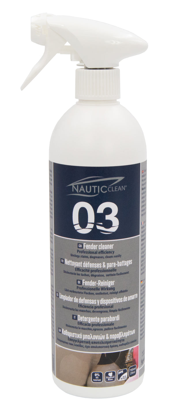 Nautic Clean 03 nettoyant défenses et pare battage 750 ML