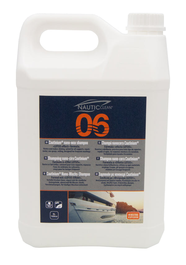 Nautic Clean 06 Shampoing nano cire Coatinium 5L