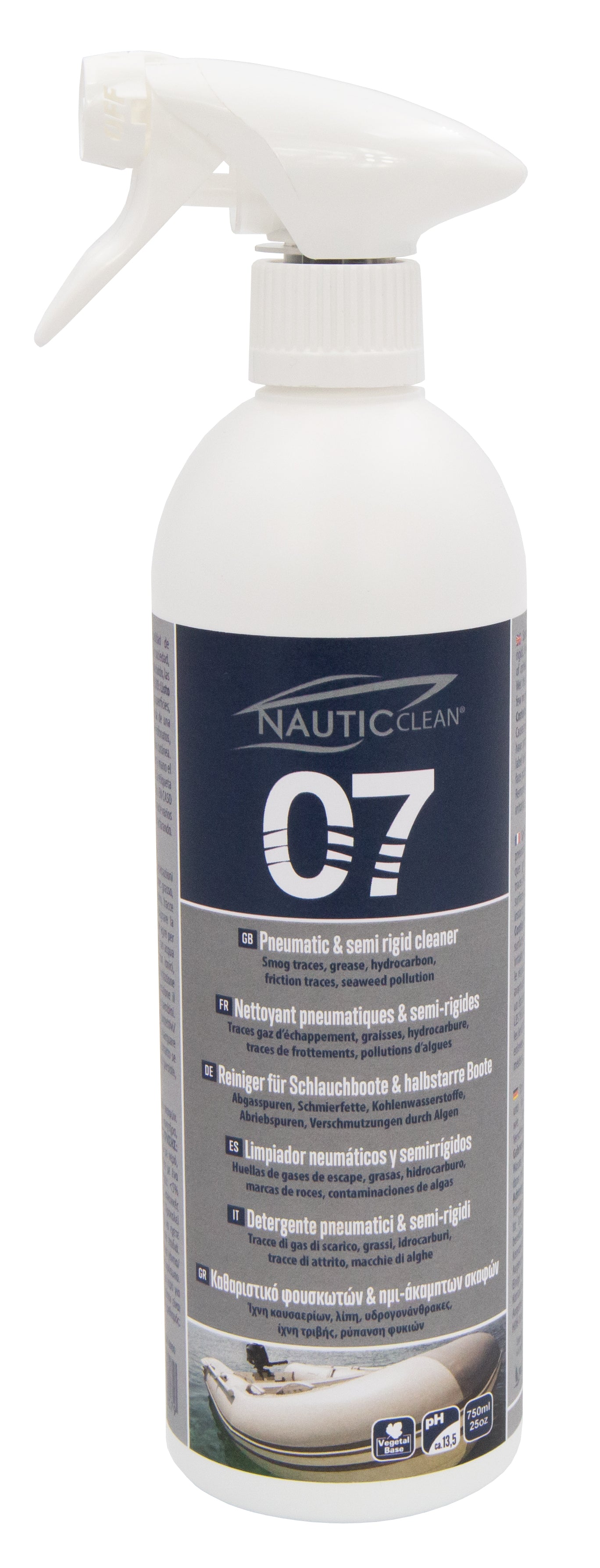 Nautic Clean 07 Nettoyant pneumatiques et semi-rigides 750ML