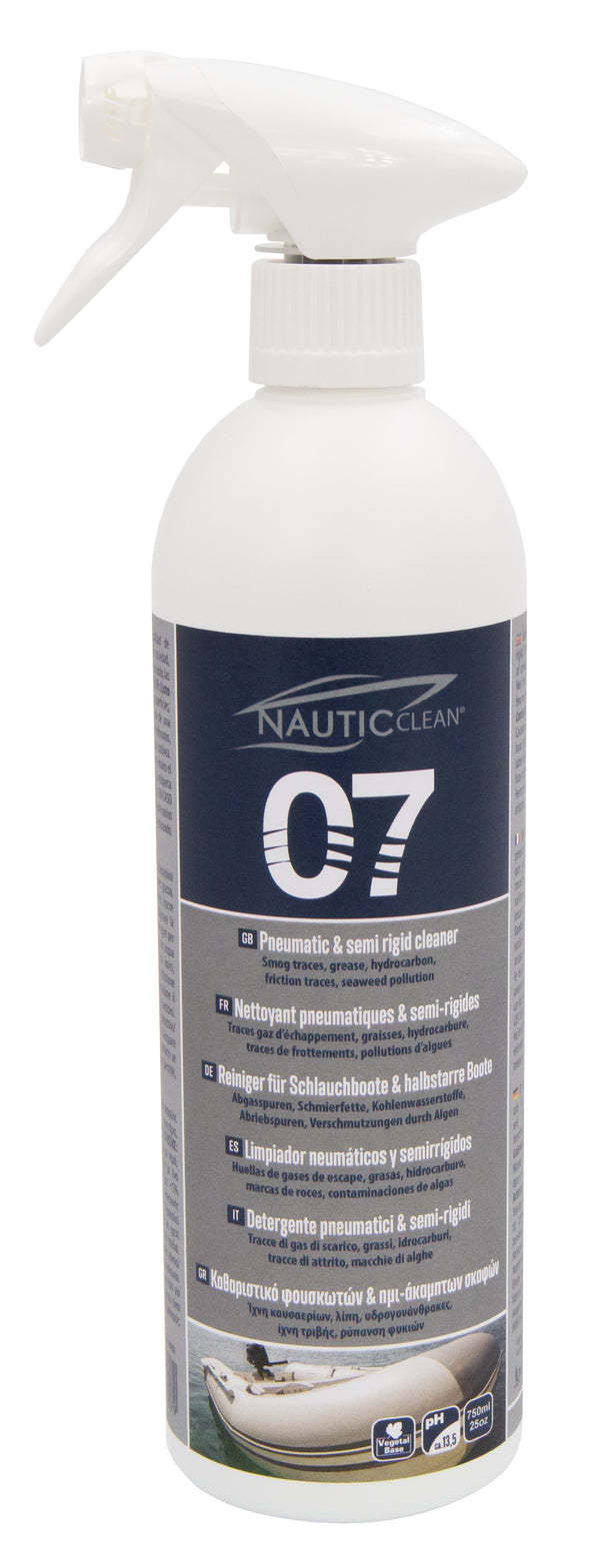 Nautic Clean 07 Nettoyant pneumatiques et semi-rigides 750ML