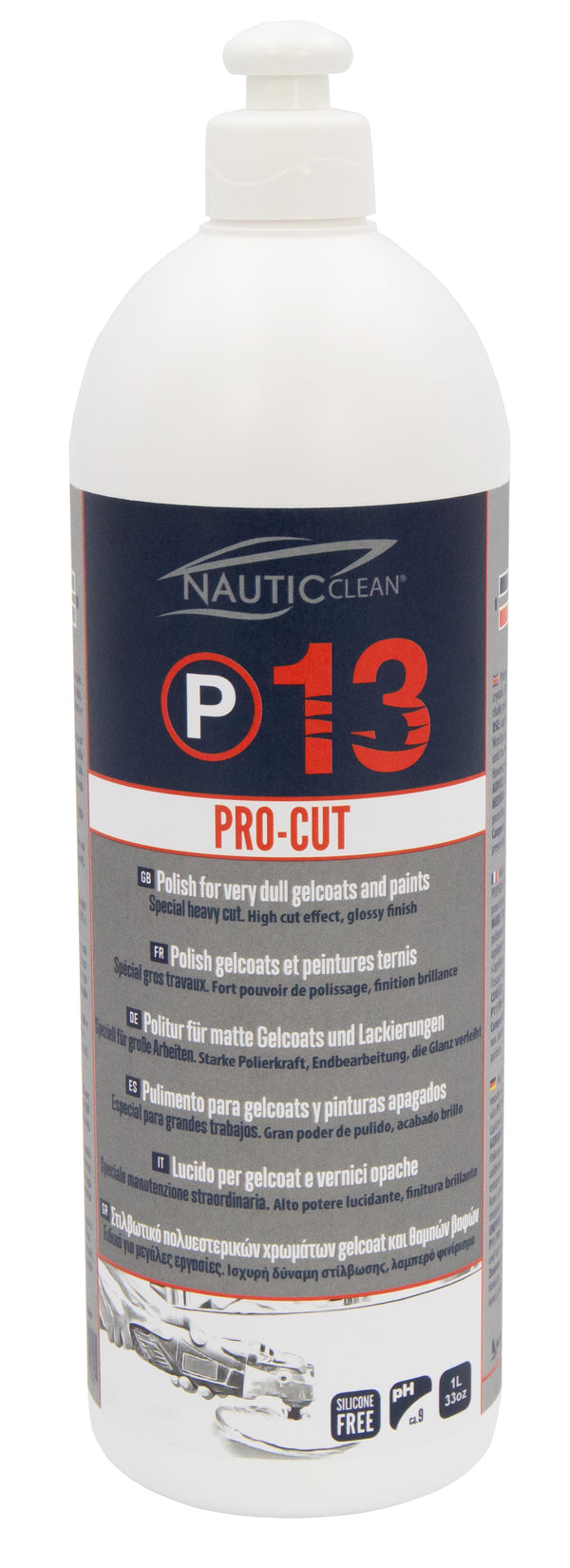 Nautic Clean 13 Polish gelcoat et peinture pro-cut 1L