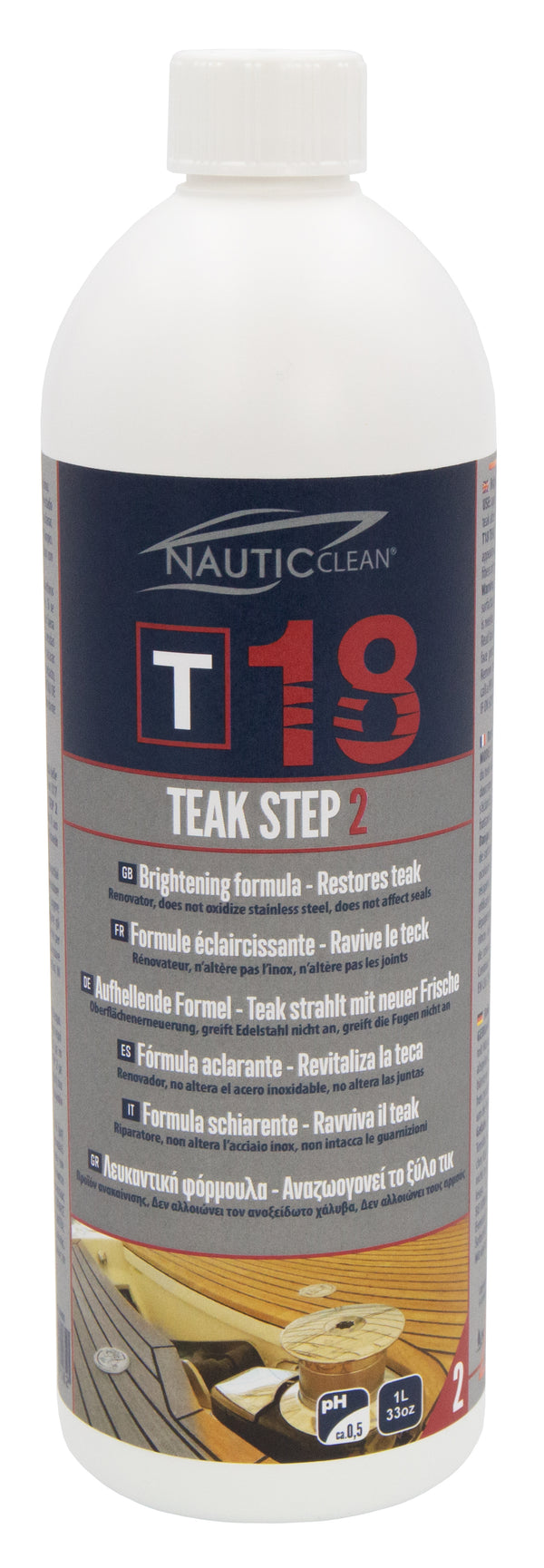 Nautic Clean 18 nettoyant teck étape 2 1L
