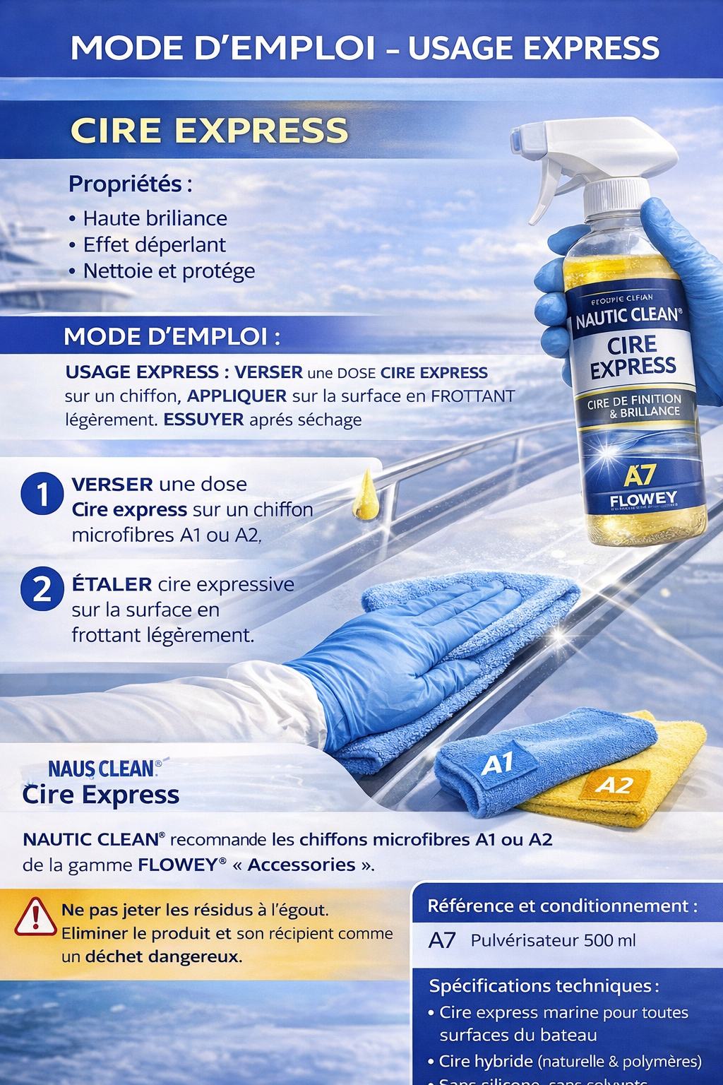 Nautic Clean 10 Express wax 1L