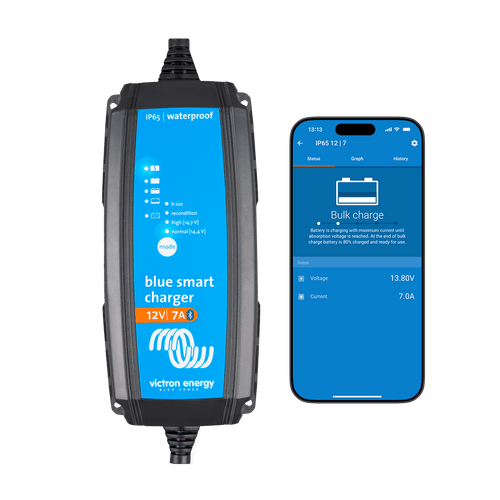 Blue Smart IP65 Charger 24/13 + DC connector